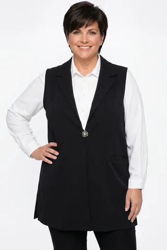 Pruun vest taskutega