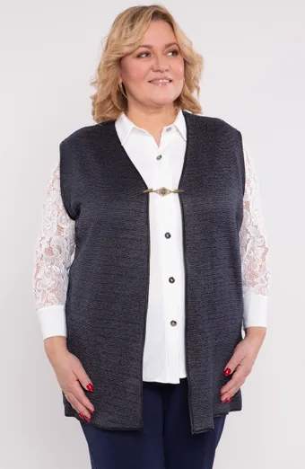 Tume tumesinine vest prossiga