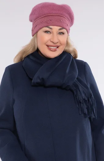 Roosa ja helerohelise lehega sall