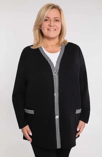 Roheline kardigan taskutega